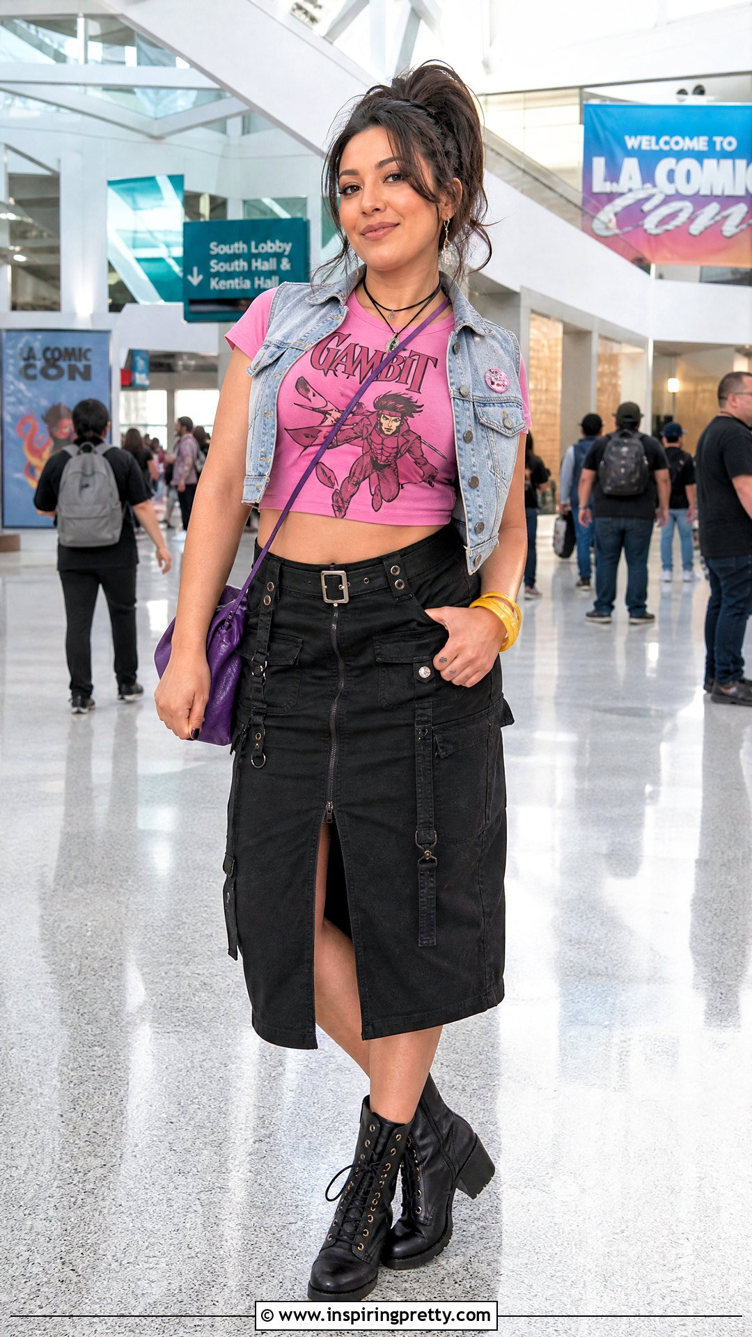 Gambit Crop Top With Utility Midi Skirt - 20 X Men 97 Gambit Crop Top outfit ideas