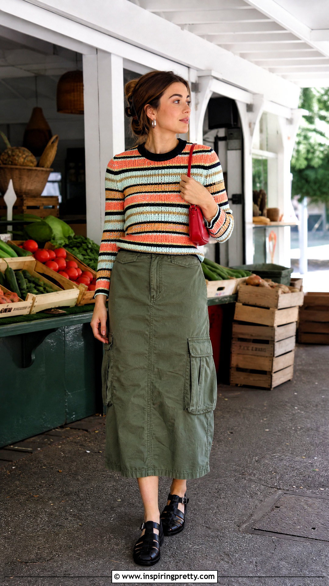 Ganni Inspired Striped Knit Top Outfit - 25 Ganni Inspired Top outfit ideas