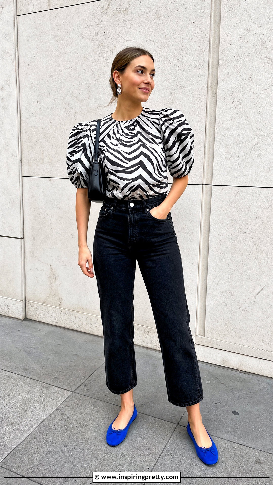 Ganni Inspired Zebra Top Outfit - 25 Ganni Inspired Top outfit ideas