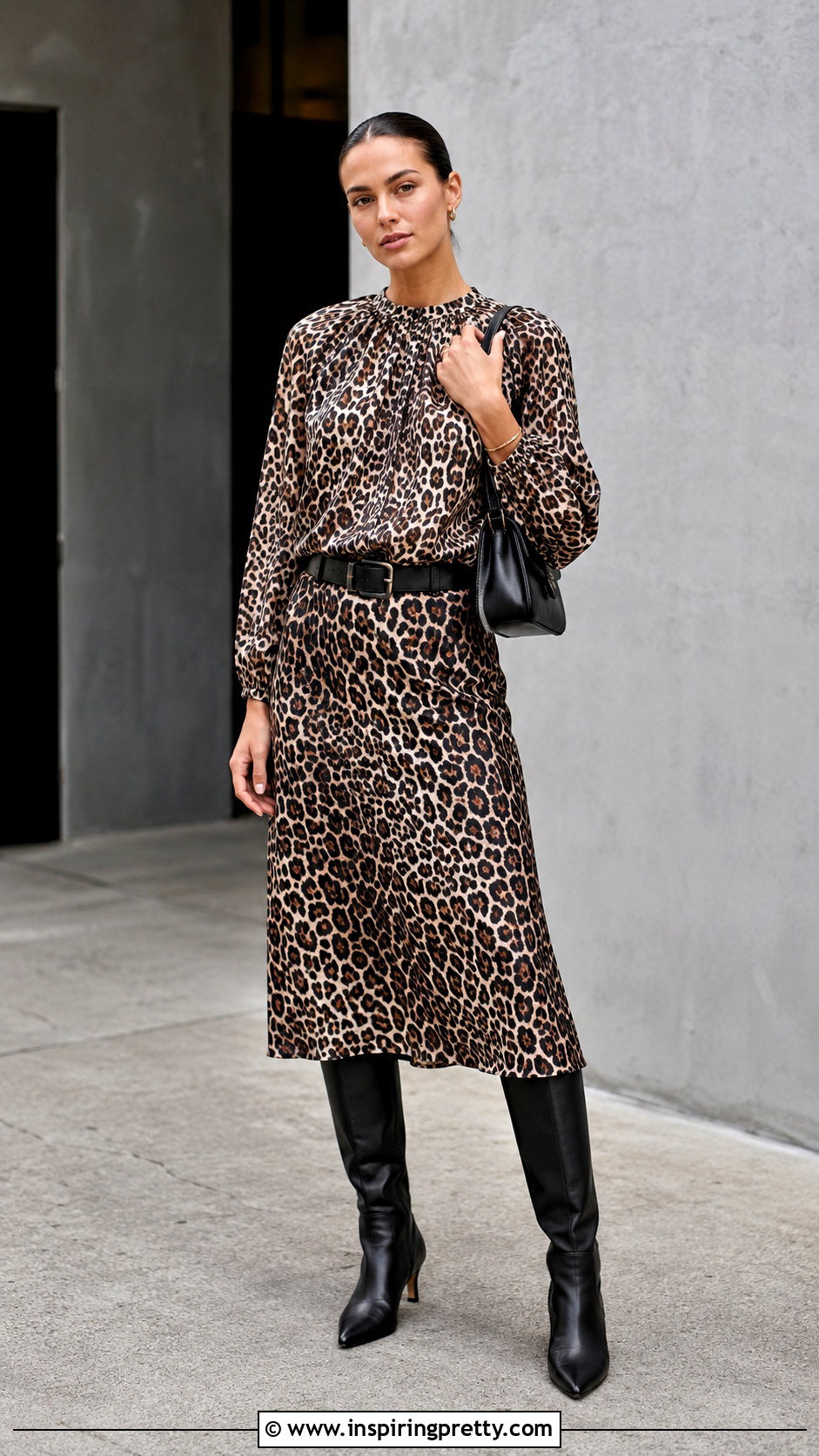 Ganni Leopard Print Top With Matching Leopard Skirt - 20 ganni leopard print top outfit ideas