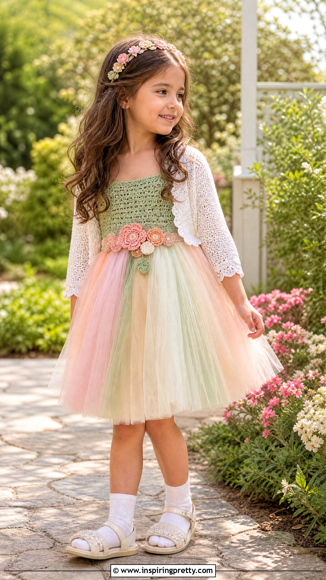 Garden Party Crochet Tutu Top Dress - 20 crochet tutu top ideas