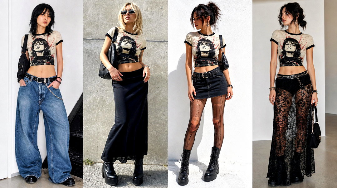 25 Gerard Way Crop Top Outfit Ideas for Edgy Concert Looks