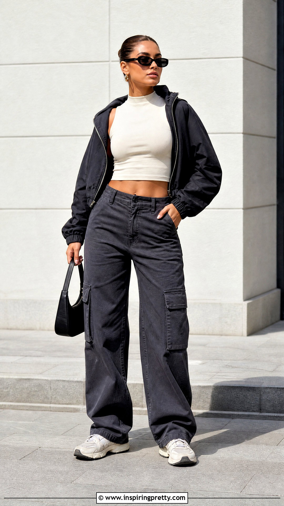 Gilly Hicks Mock Neck Top With Cargo Pants - 25 Gilly Hicks Tops