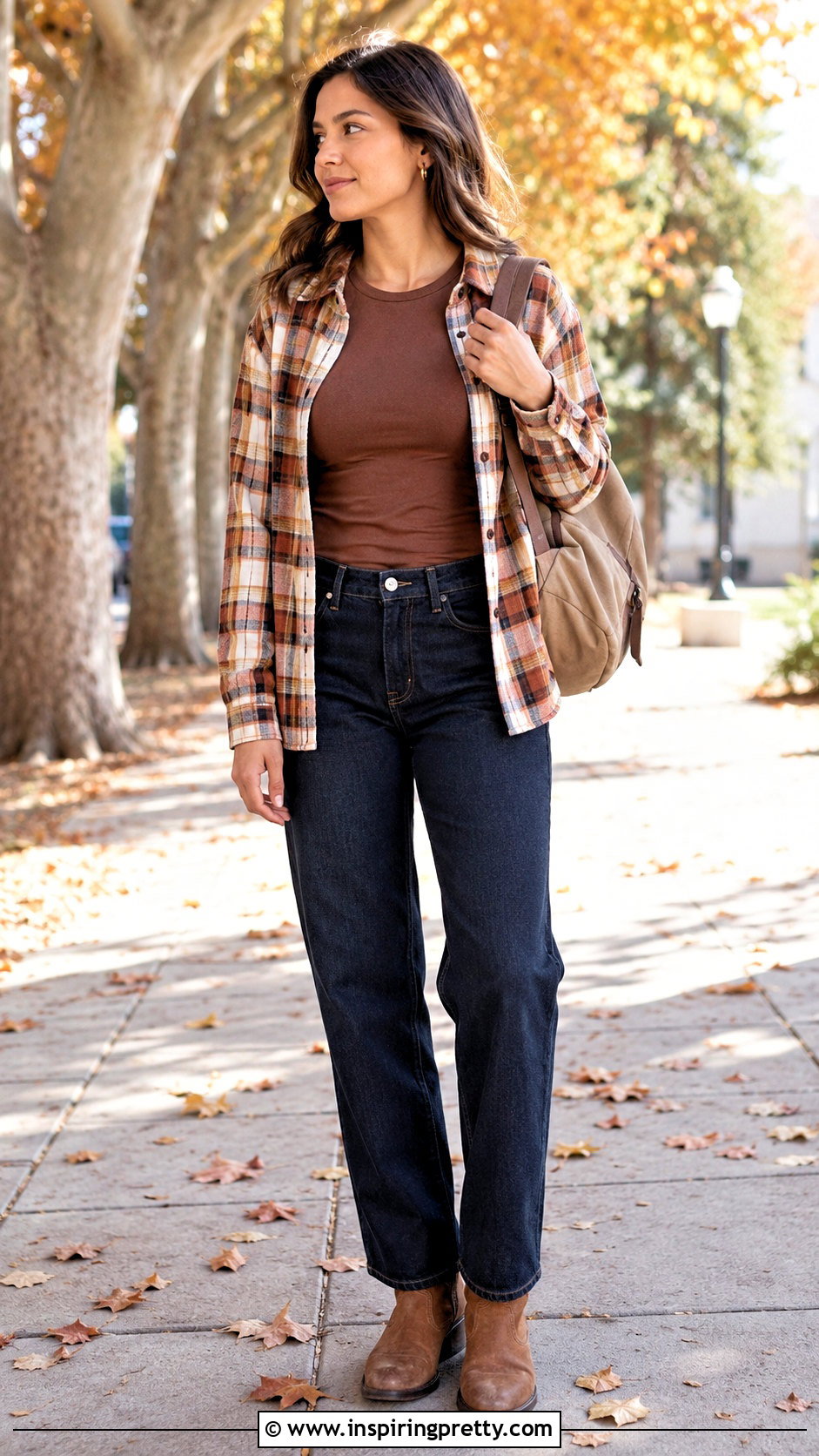Go For Gold Seamless Top With Flannel Shirt - 20 go for gold seamless top outfit ideas