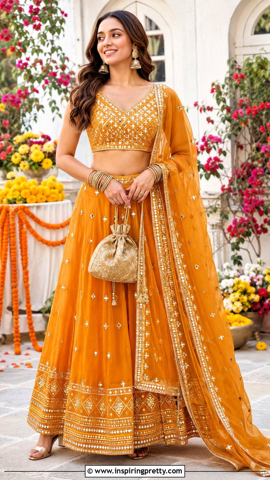 Gota Work Crop Top Lehenga - 50 Modern Lehenga Designs Crop Tops outfit ideas