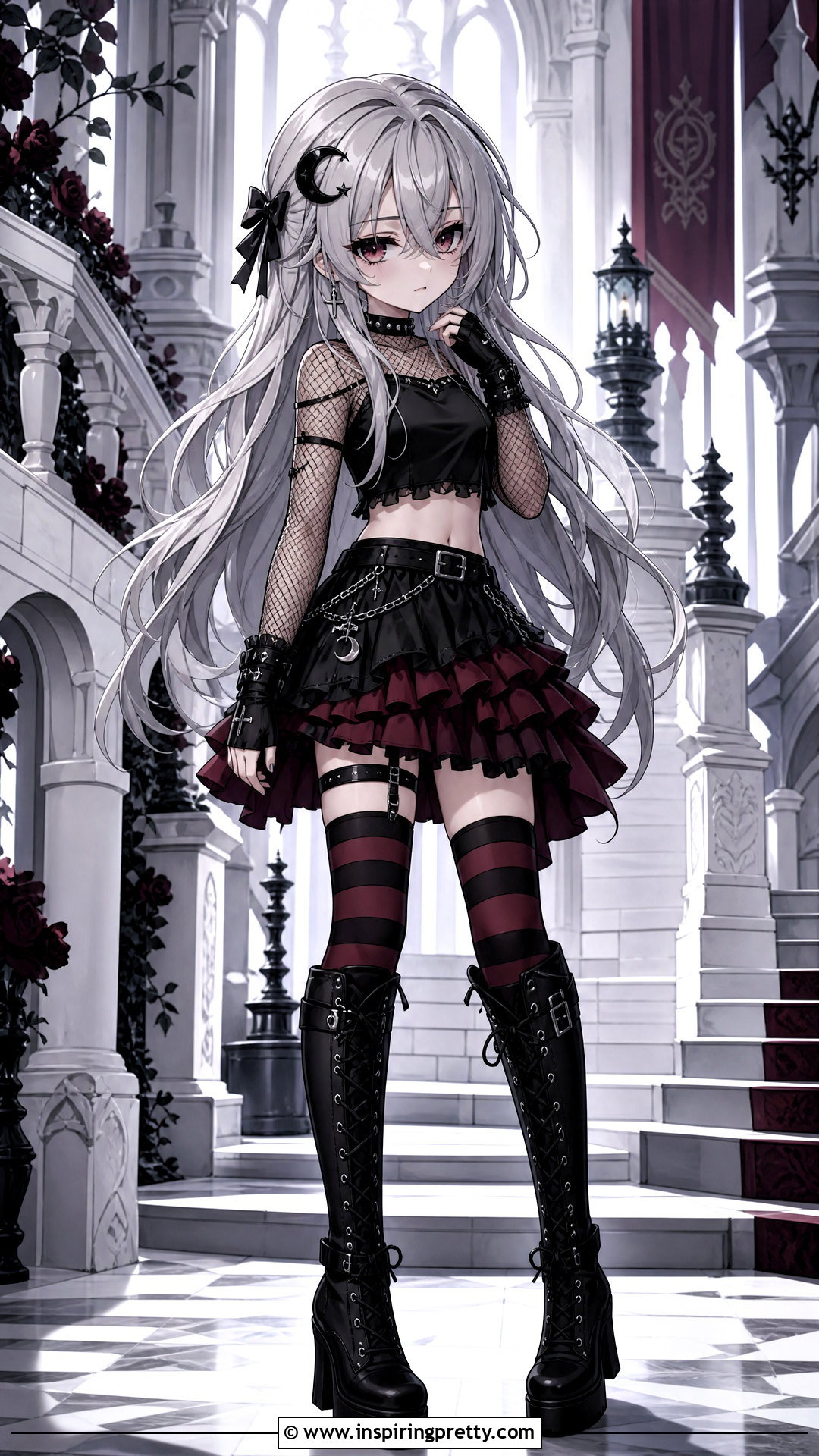 Gothic Crop Top And Layered Skirt Outfit - 25 gacha life crop top outfit ideas