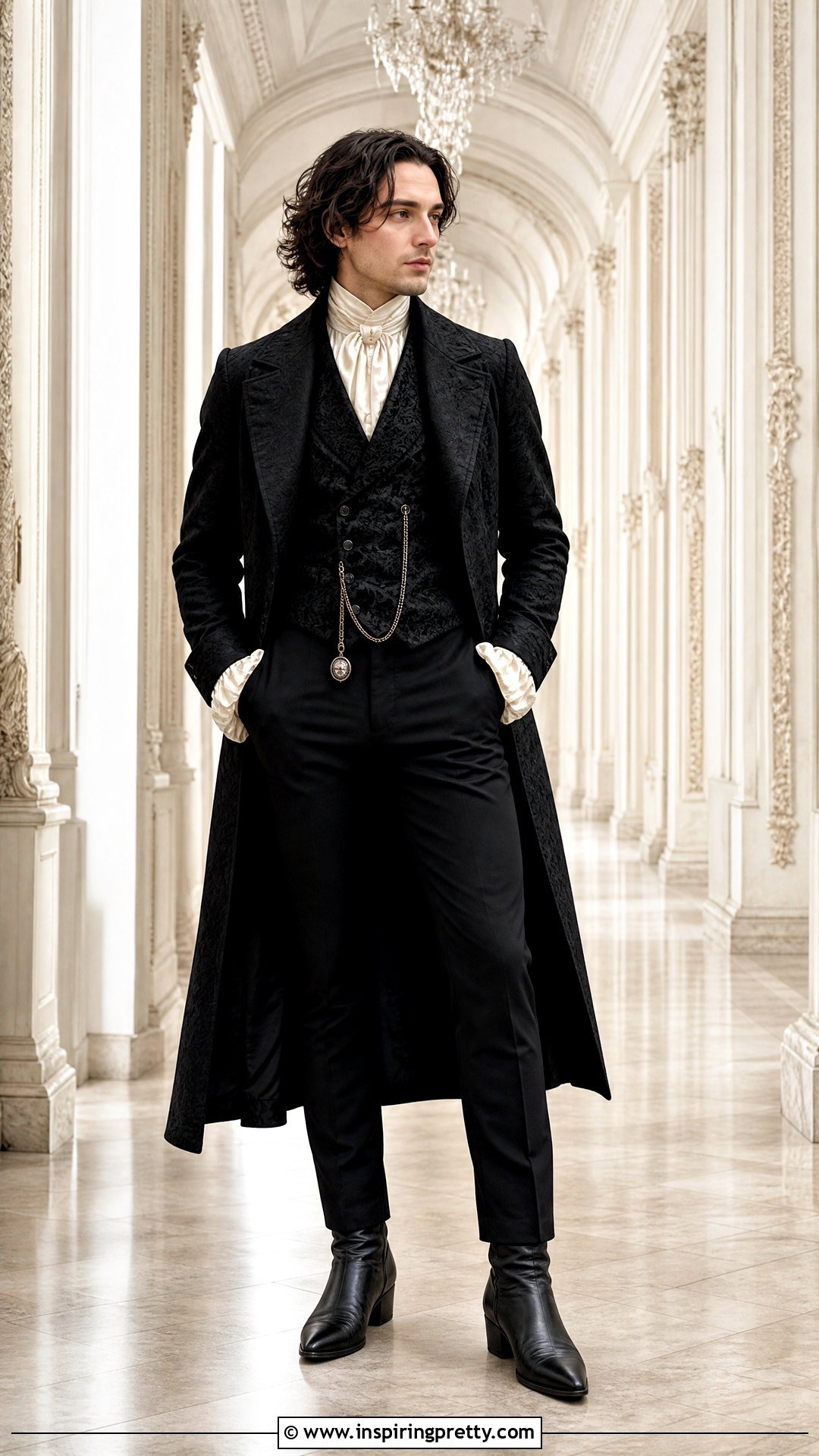 Gothic Victorian Poet Shirt Outfit - 25 gothic tops men