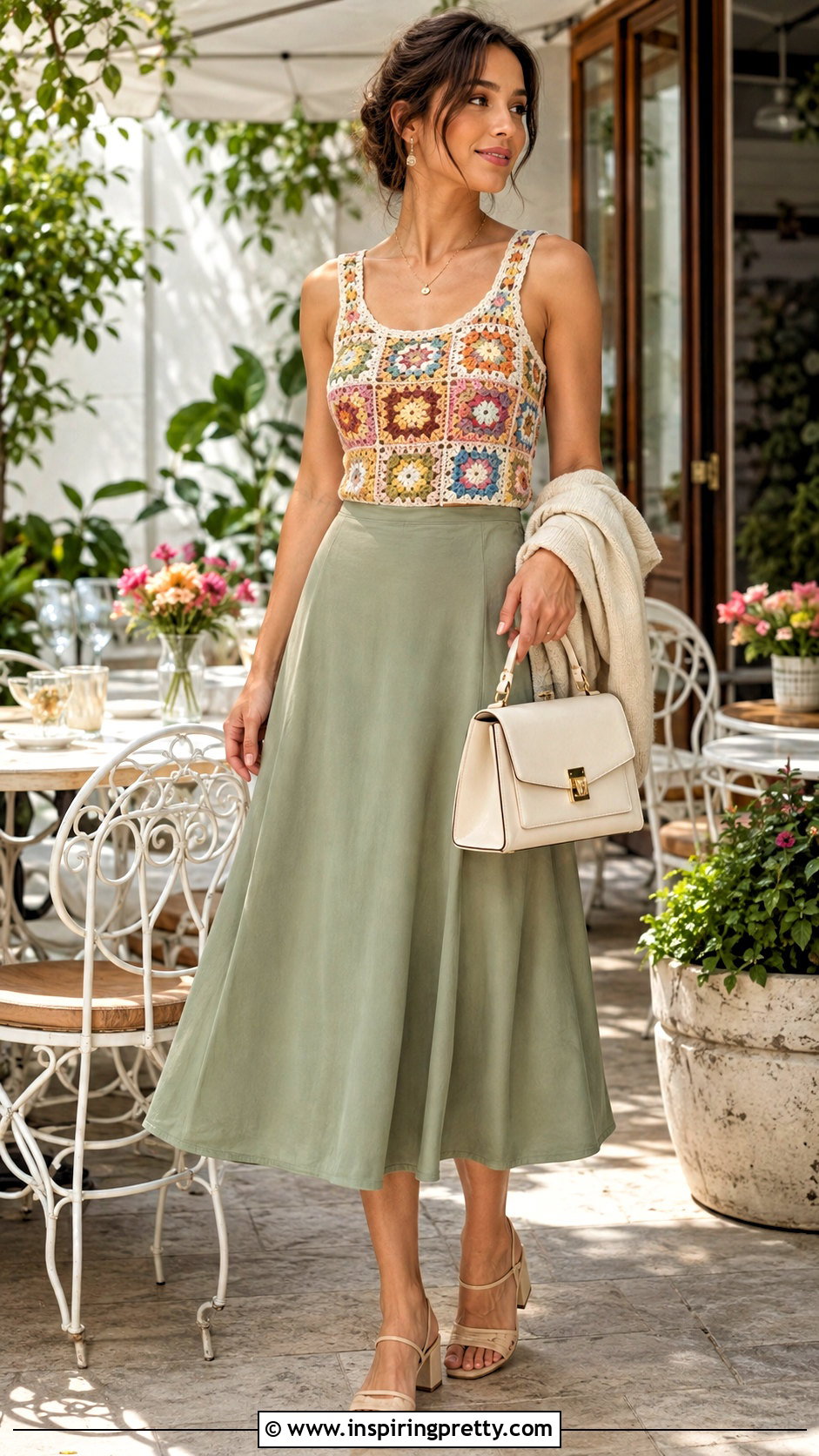 Granny Square Tank Top Brunch Outfit - 50 granny square tank top outfit ideas