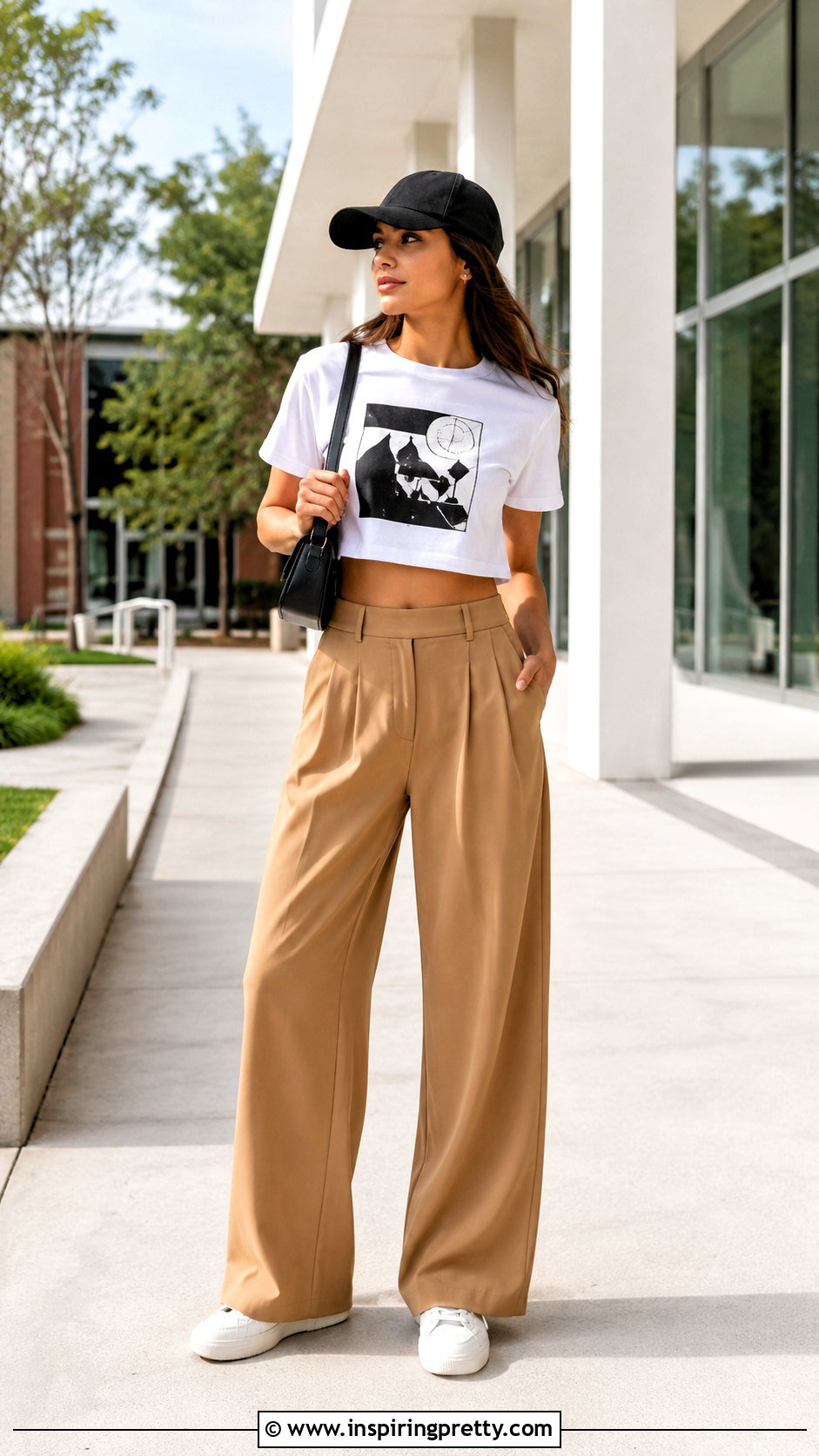 Graphic Crop Top And Wide Leg Trousers - 20 wide leg trousers and crop tops