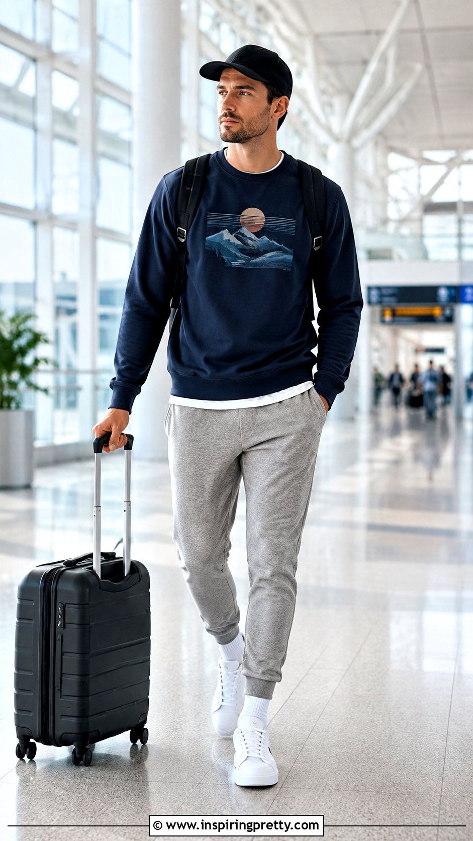 Graphic Sweatshirt With Joggers Outfit - 25 graphic tops men