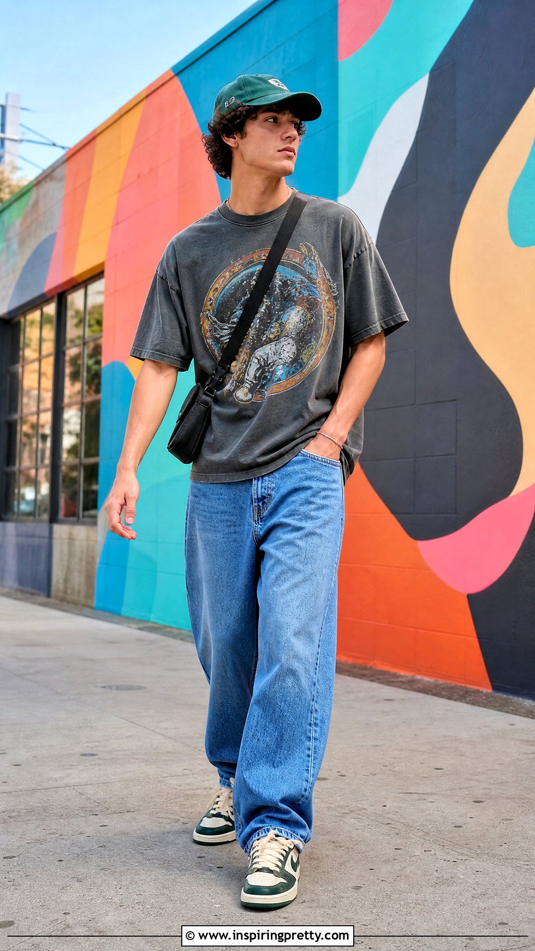 Graphic T Shirt With Baggy Jeans - 20 tops to wear with baggy jeans men