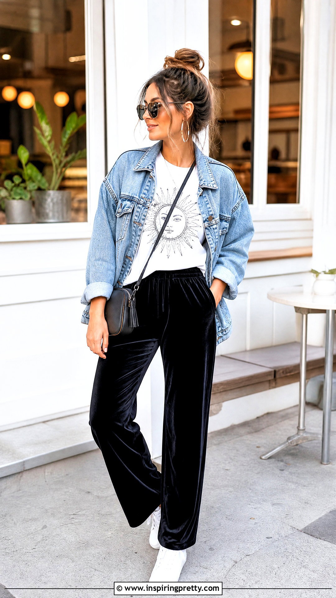 Graphic T Shirt With Black Velvet Pants - 20 Tops For Black Velvet Pants