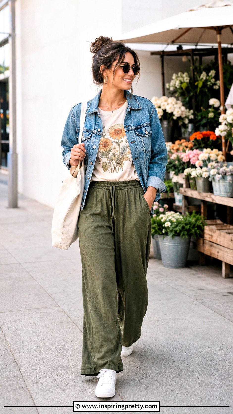 Graphic T Shirt With Boho Pants - 25 tops to wear with boho pants