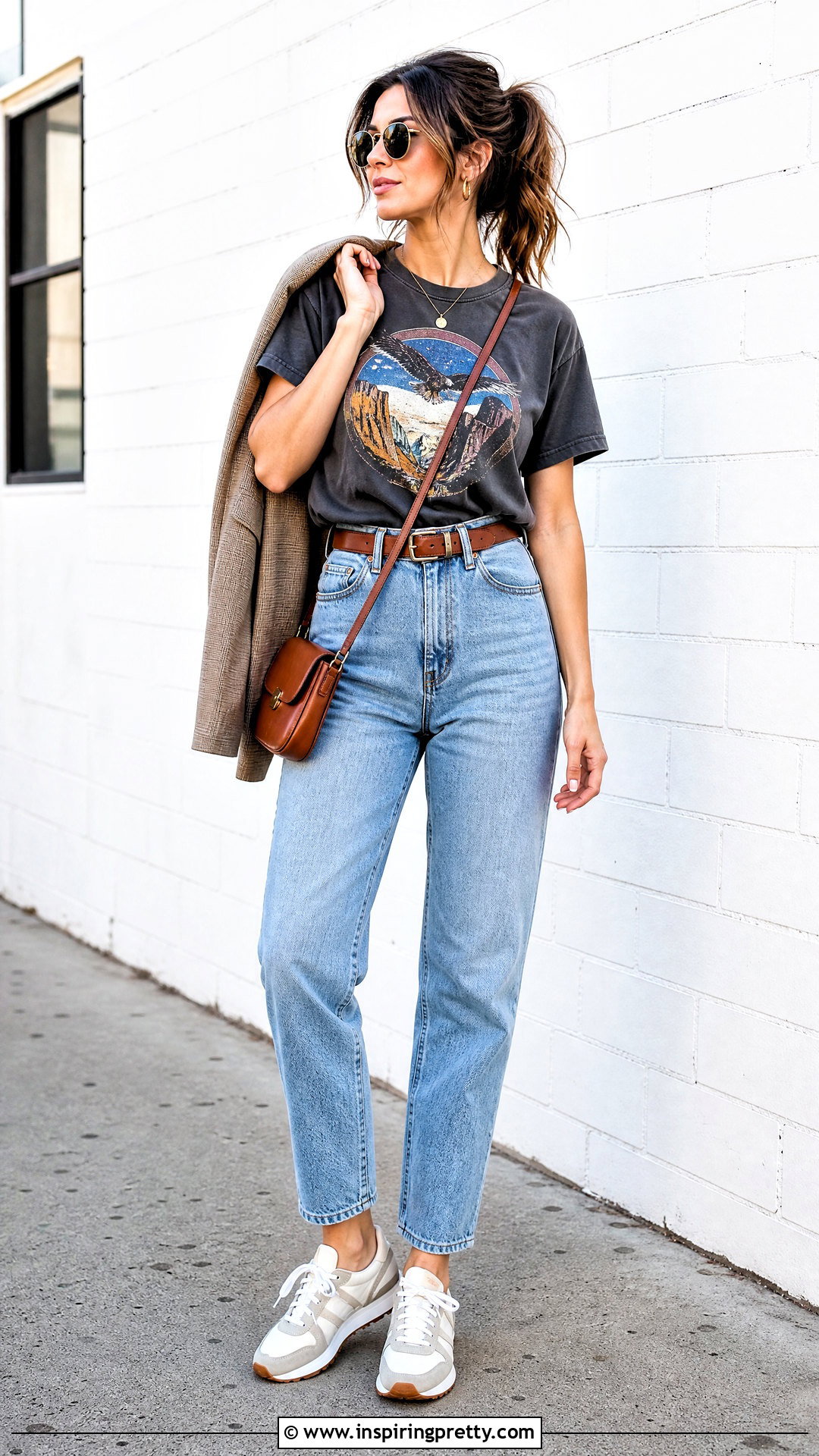 Graphic T Shirt With Mom Jeans - 50 Top For Jeans