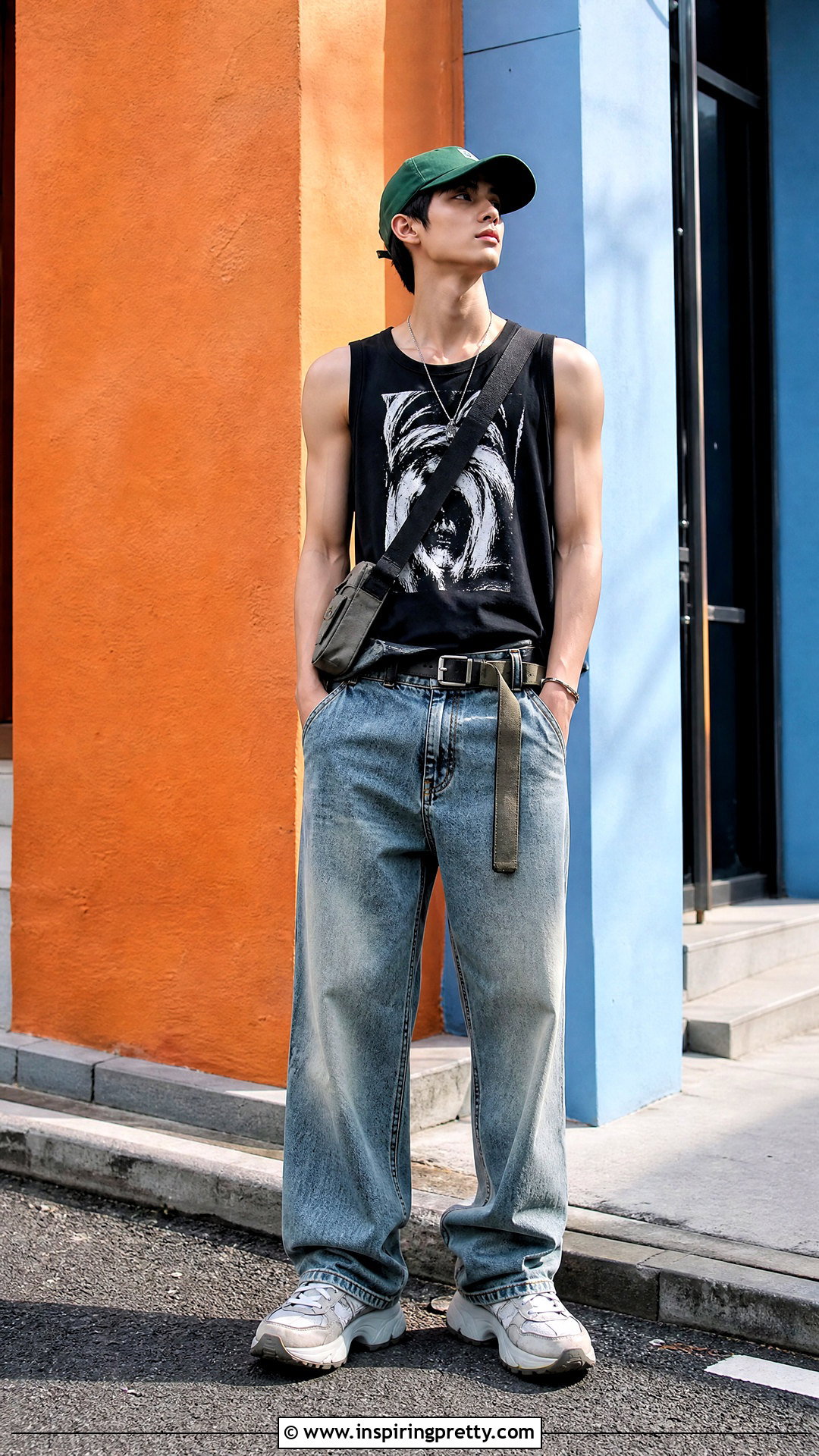 Graphic Tank Top With Baggy Jeans - 50 tank tops for men