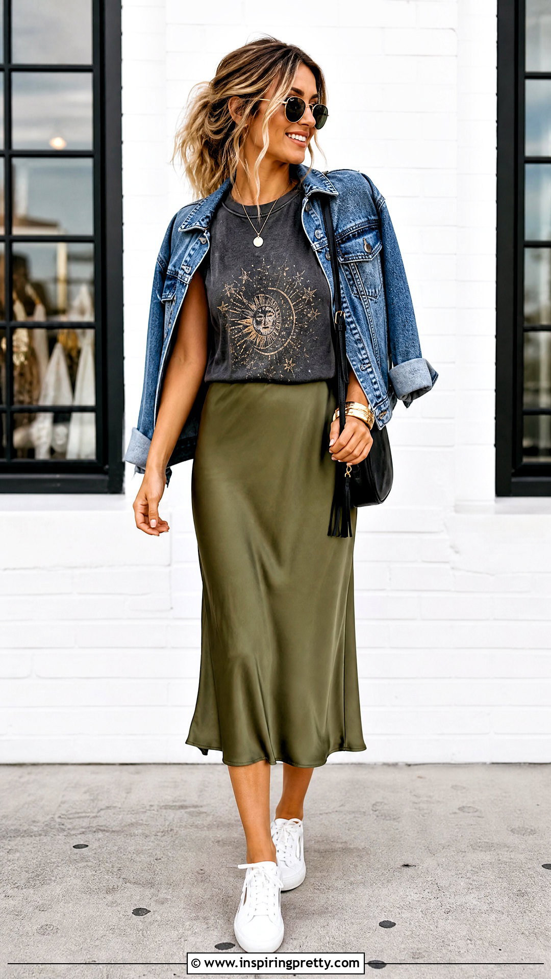 Graphic Tank Top With Slip Skirt - 20 Trendy Tank Top Styles