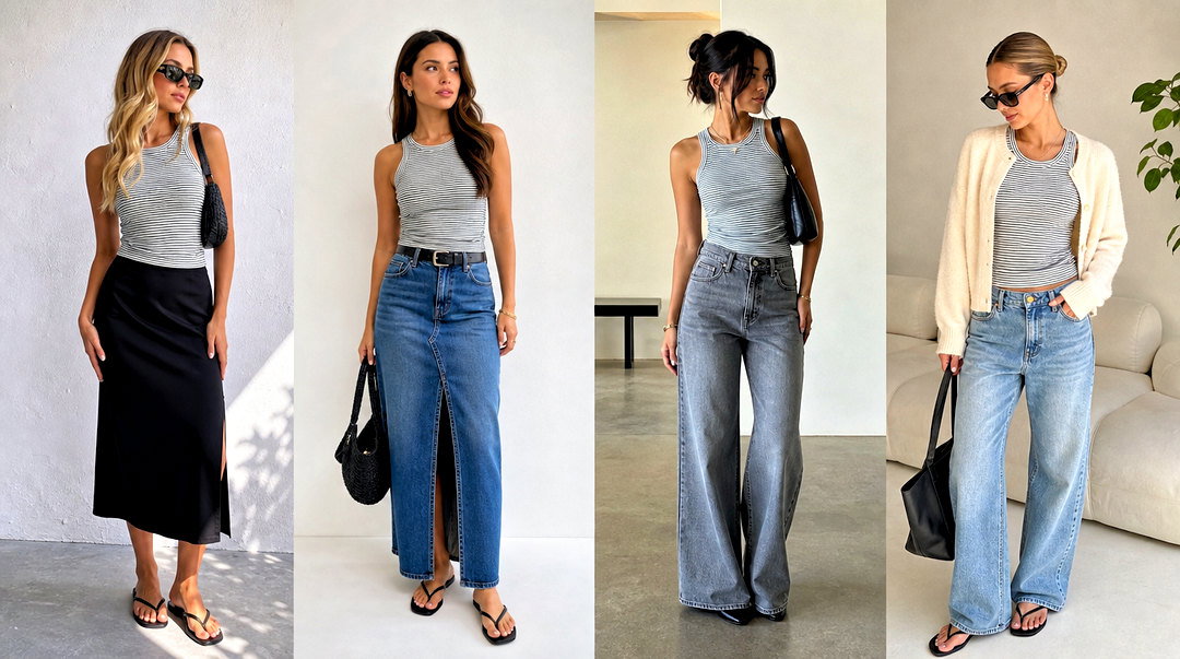 20 Gray Striped Tank Top on Hanger Outfit Ideas to Recreate