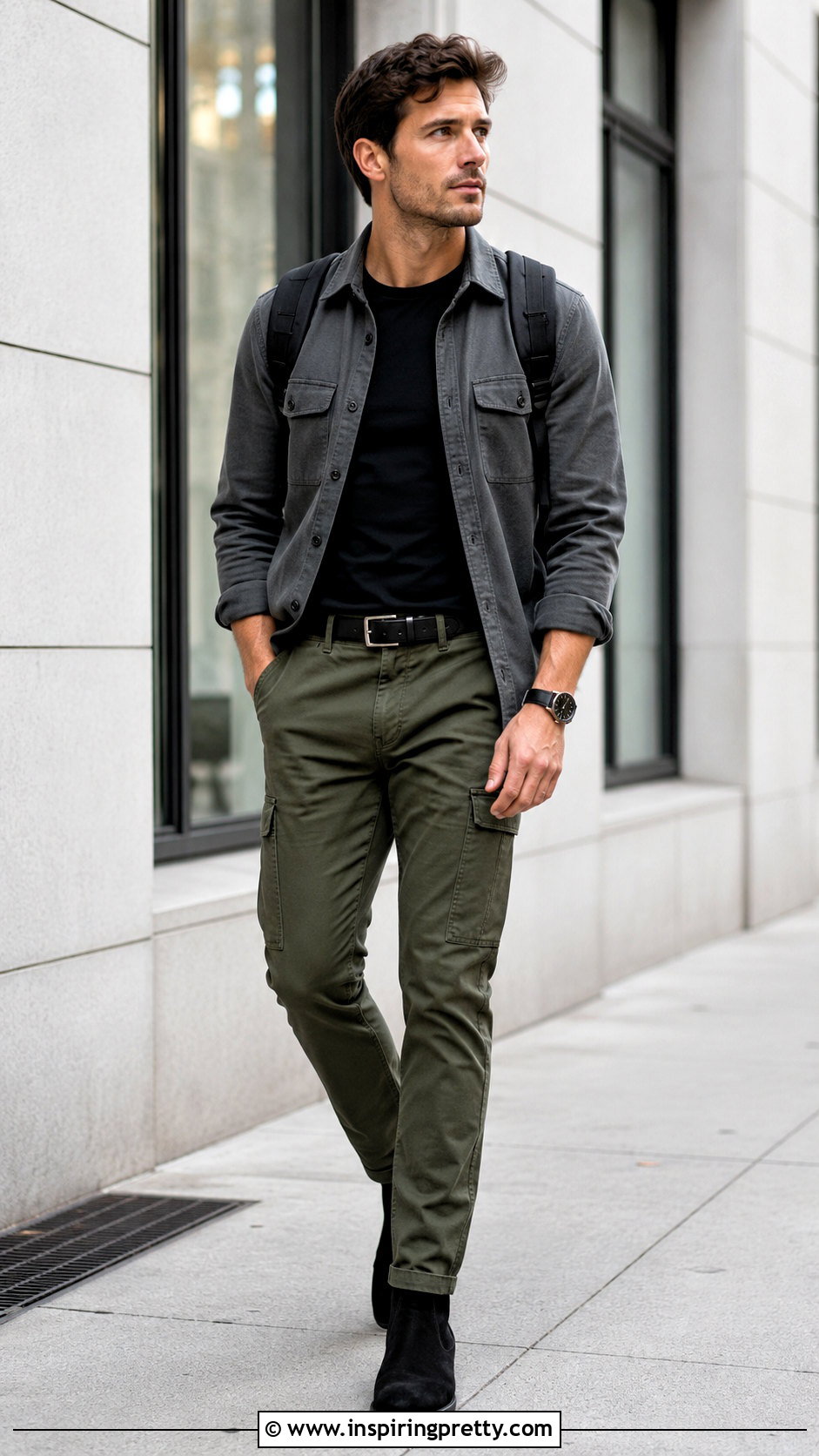 Gray Tactical Overshirt Outfit - 20 Mens Tactical Tops outfit ideas