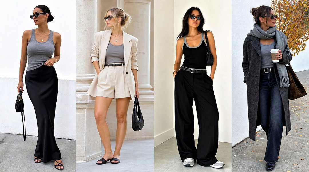 50 Gray Tank Top Outfit Ideas for Effortless Everyday Style
