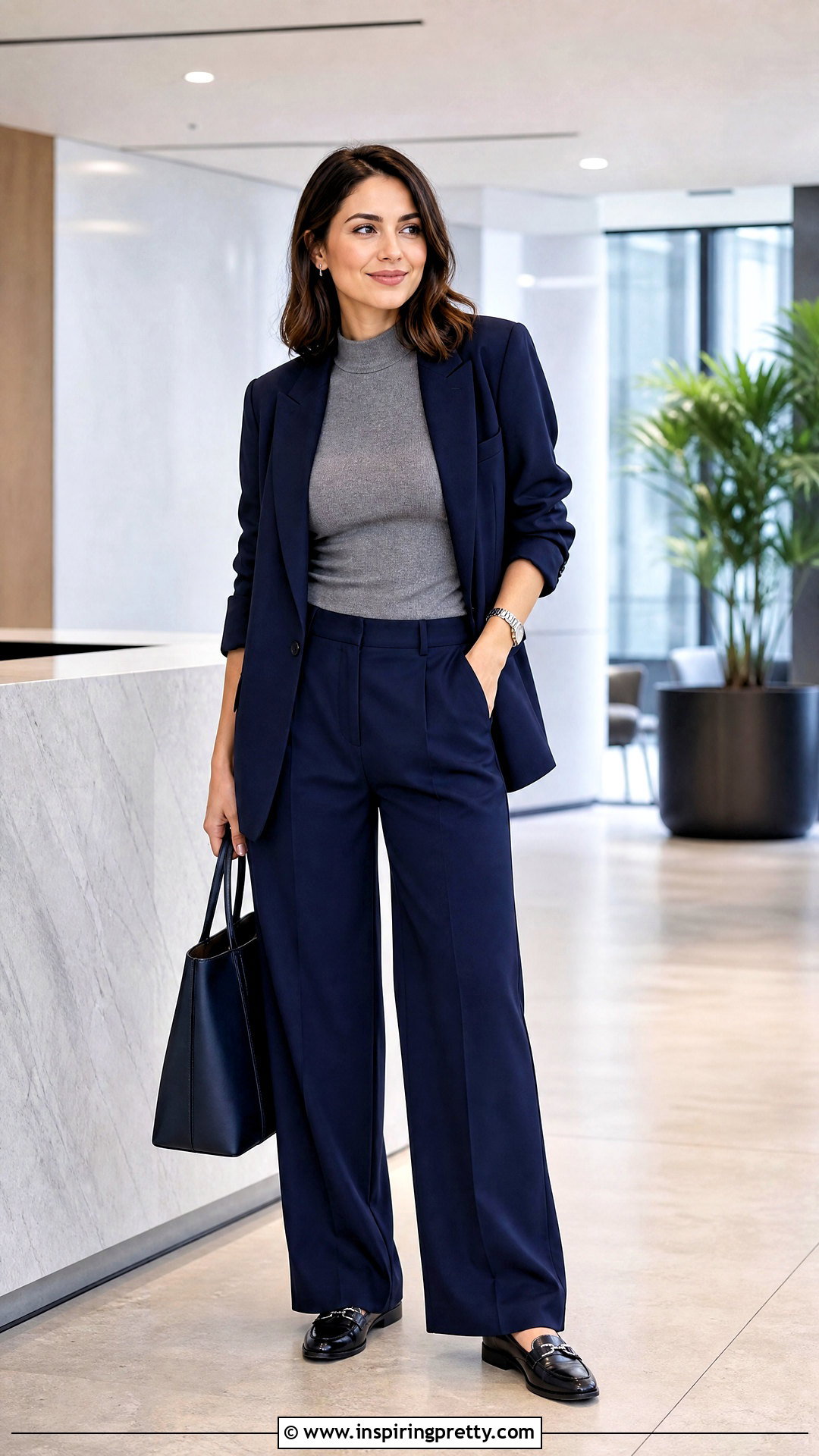 Gray Tank Top With Blazer And Trousers - 50 gray tank top outfit ideas