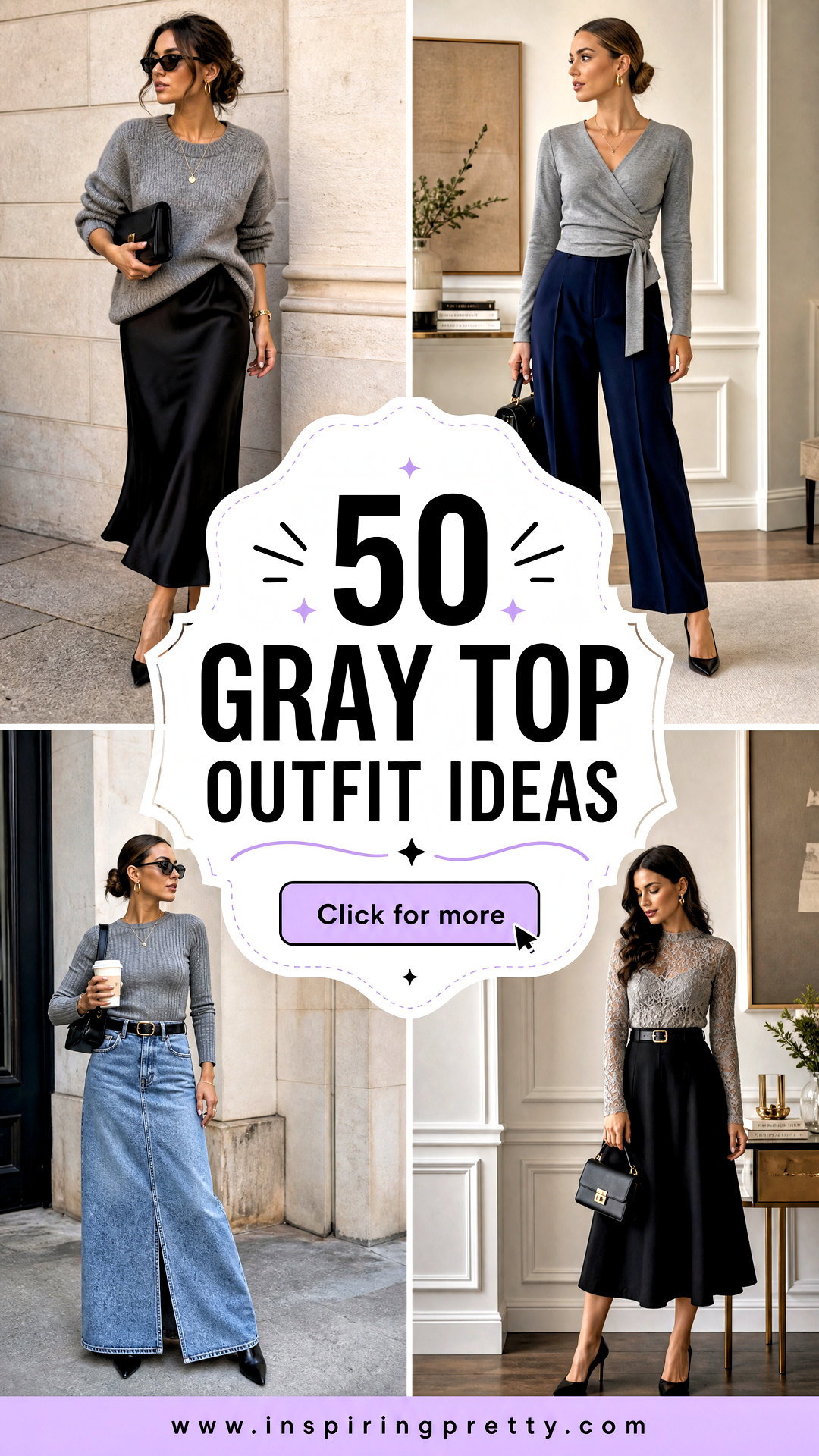 50 Gray Top Outfit Ideas for Chic Minimal Everyday Looks - 50 Gray Top Outfit Ideas for Chic, Minimal Everyday Looks
