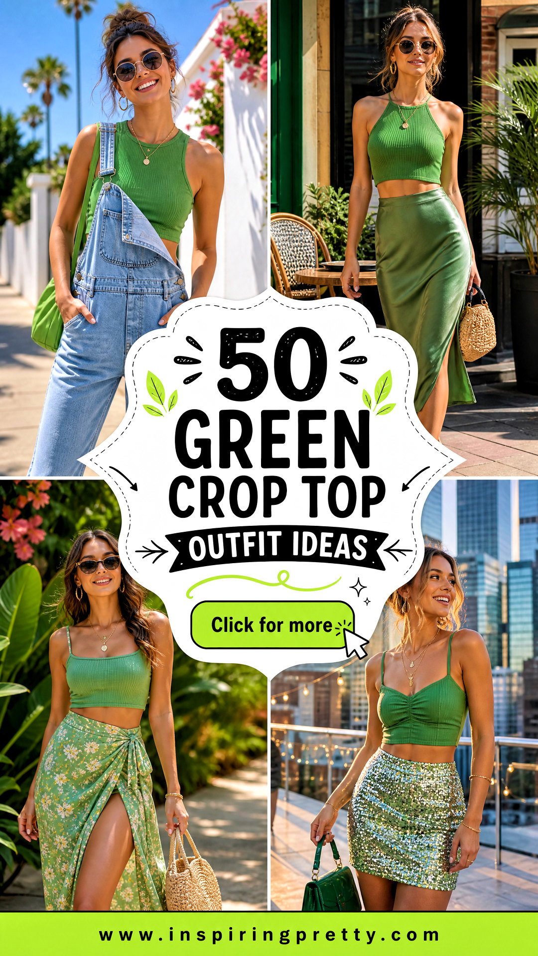 50 Green Crop Top Outfit Ideas for Fresh Summer Looks to Try Now - 50 Green Crop Top Outfit Ideas for Fresh Summer Looks to Try Now