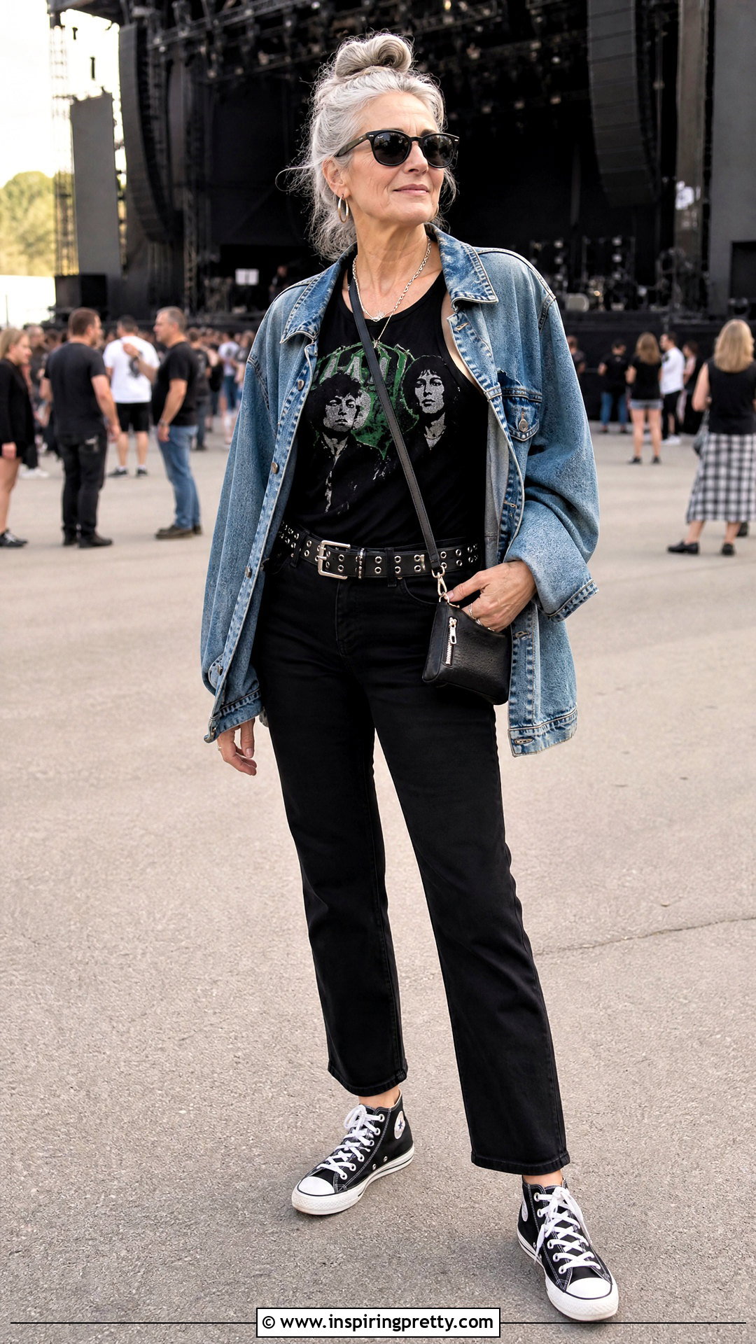 Green Day Tank Top With Denim Jacket - 25 green day tank top outfit ideas