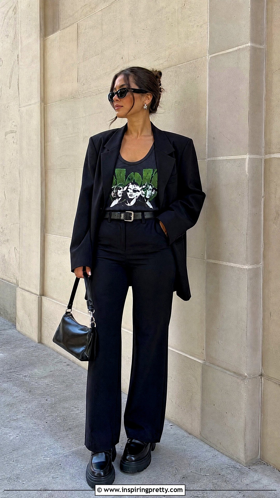 Green Day Tank Top With Oversized Blazer - 25 green day tank top outfit ideas