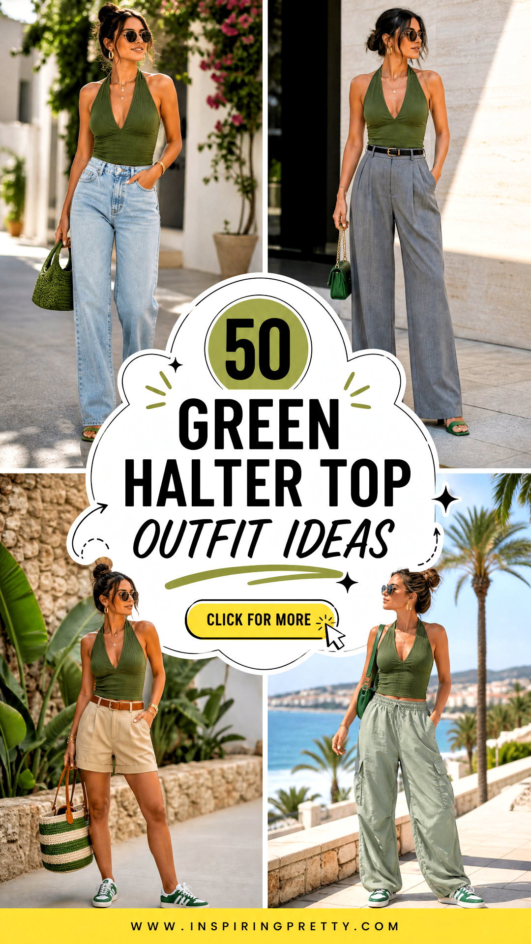 50 Green Halter Top Outfit Ideas for an Effortless Summer - 50 Green Halter Top Outfit Ideas for an Effortless Summer
