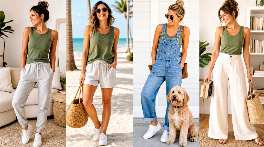 20 Green Tank Top With Humorous Quotes for Fun Casual Looks
