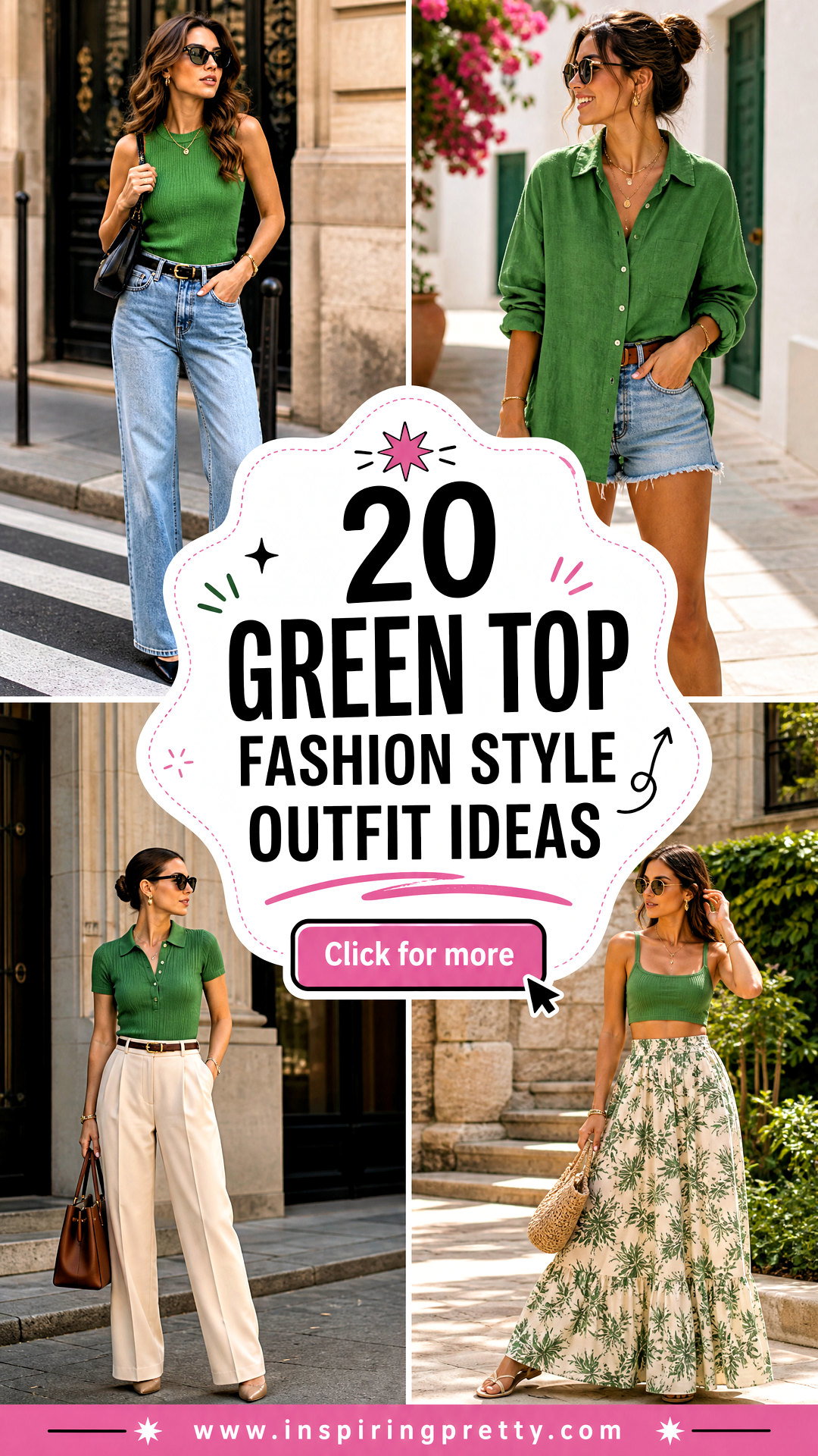 20 Green Top Fashion Style Outfit Ideas for Modern Looks - 20 Green Top Fashion Style Outfit Ideas for Modern Looks