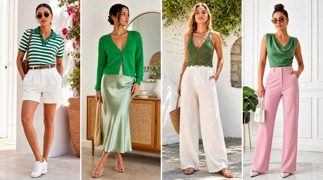 20 Green Top Fashion Trend Outfit Ideas to Try This Season