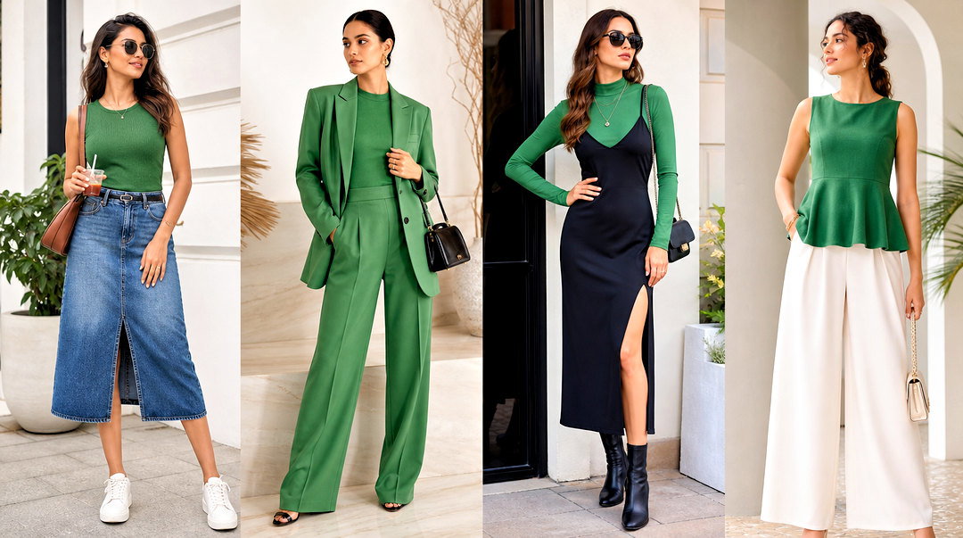 50 Green Top Outfit Ideas for Fresh and Versatile Style