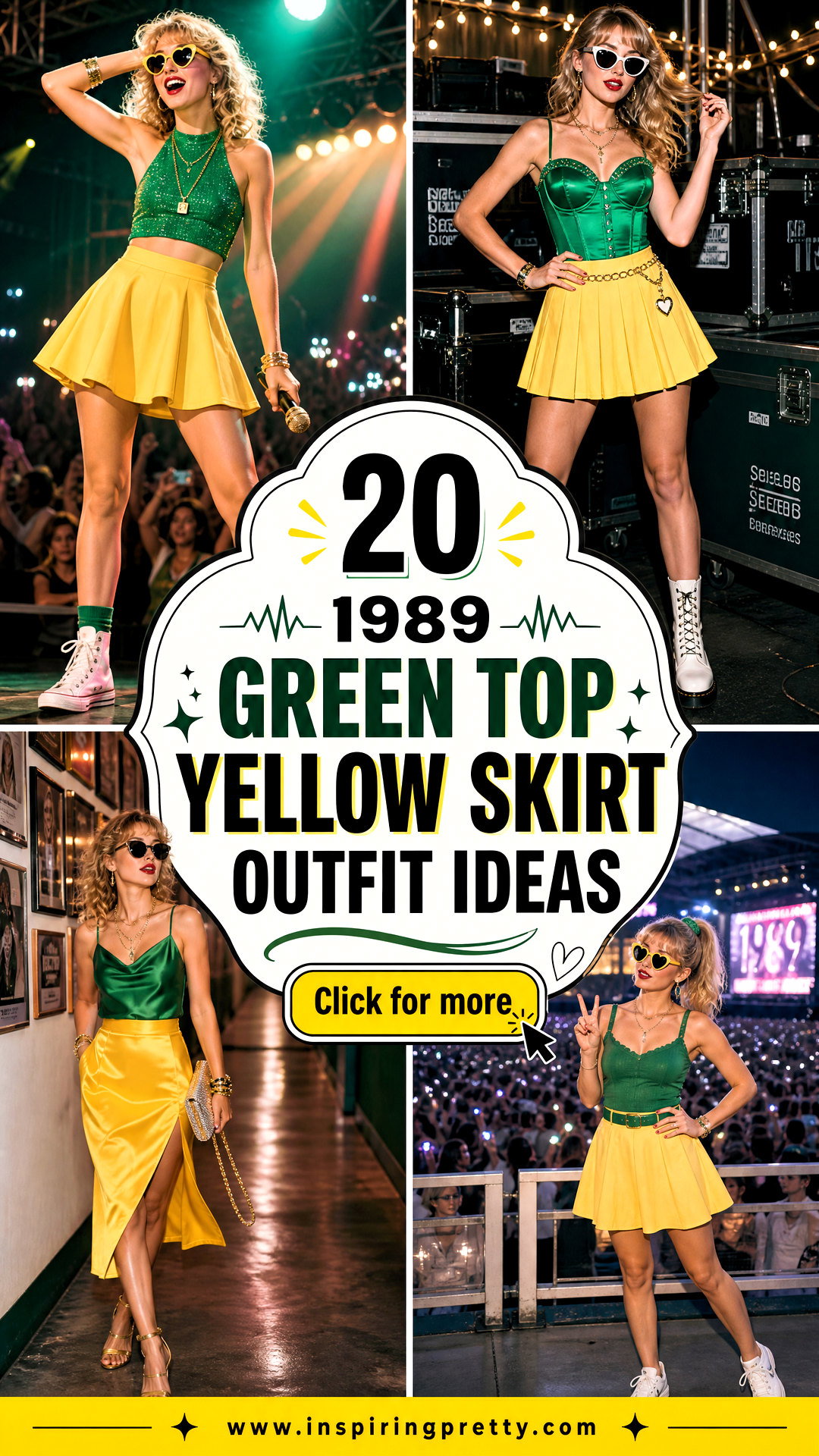20 1989 Green Top Yellow Skirt Outfit Ideas to Recreate - 20 1989 Green Top Yellow Skirt Outfit Ideas to Recreate