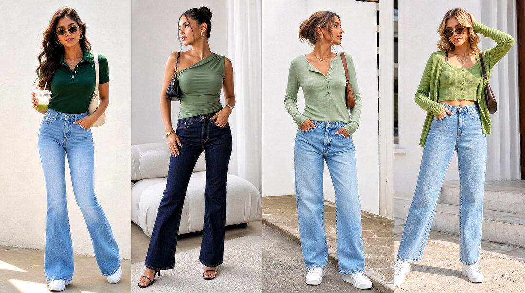 50 Green Top and Jeans Outfit Ideas for Easy Everyday Style