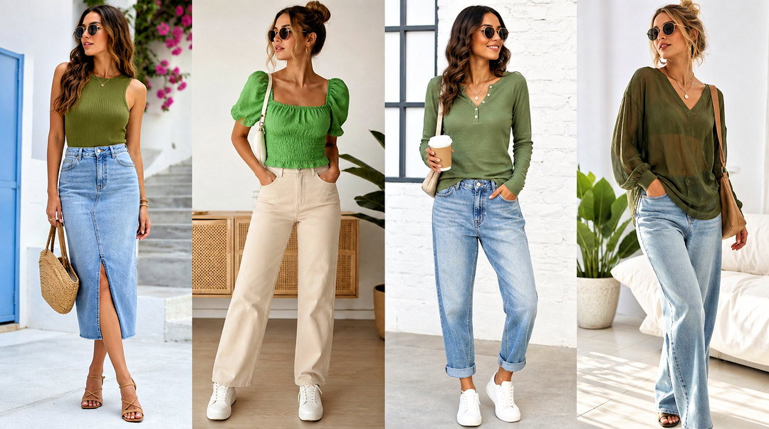 50 Green Tops Outfit Ideas for Fresh Looks You’ll Love