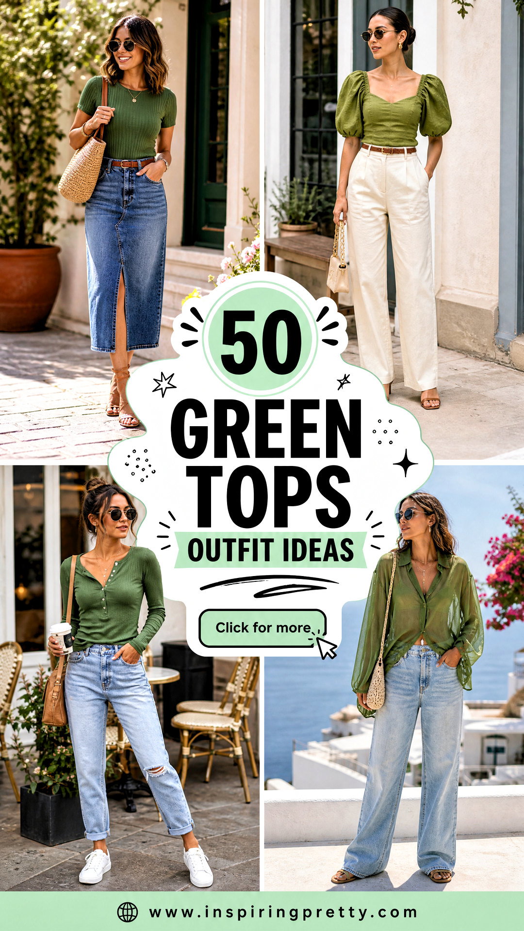 50 Green Tops Outfit Ideas for Fresh Looks Youll Love - 50 Green Tops Outfit Ideas for Fresh Looks You’ll Love
