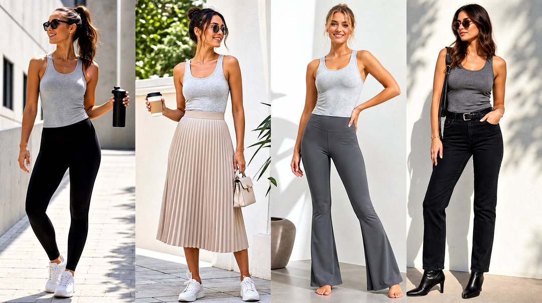 50 Grey Tank Top Outfit Ideas for Effortless Everyday Style