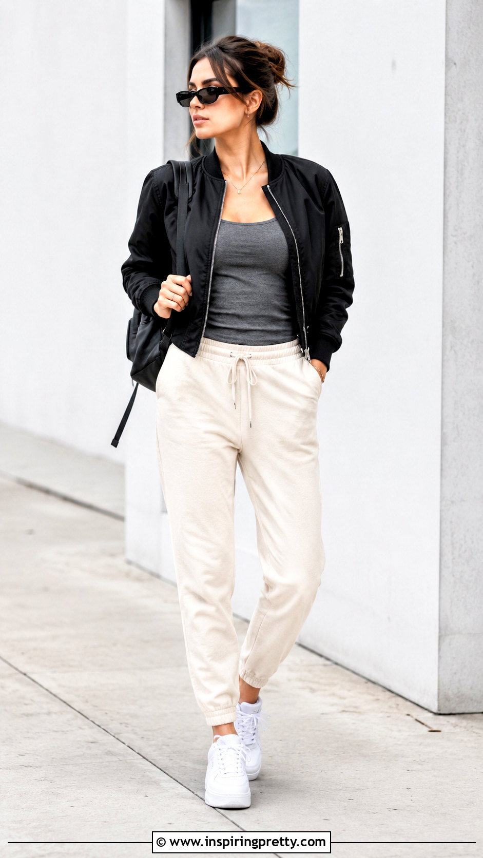 Grey Tank Top With Joggers - 50 grey tank top outfit ideas