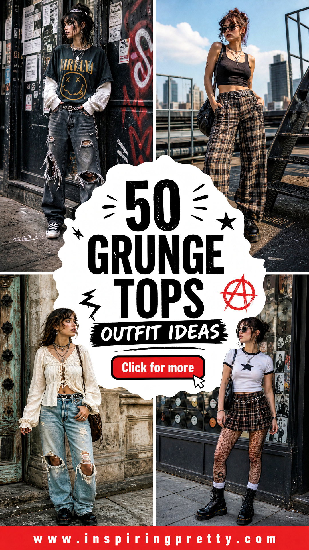 50 Grunge Tops Outfit Ideas for Edgy Everyday Style - 50 Grunge Tops Outfit Ideas for Edgy Everyday Style