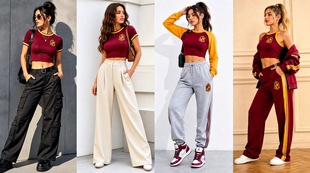 20 Gryffindor Crop Top Outfit Ideas for Magical Fan Style