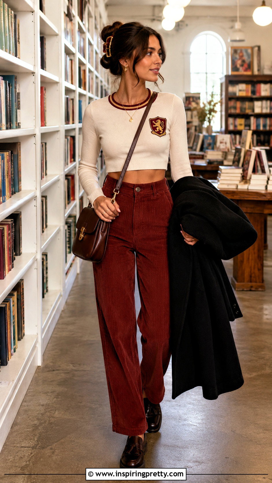 Gryffindor Crop Top With Corduroy Pants - 20 Gryffindor Crop Top outfit ideas