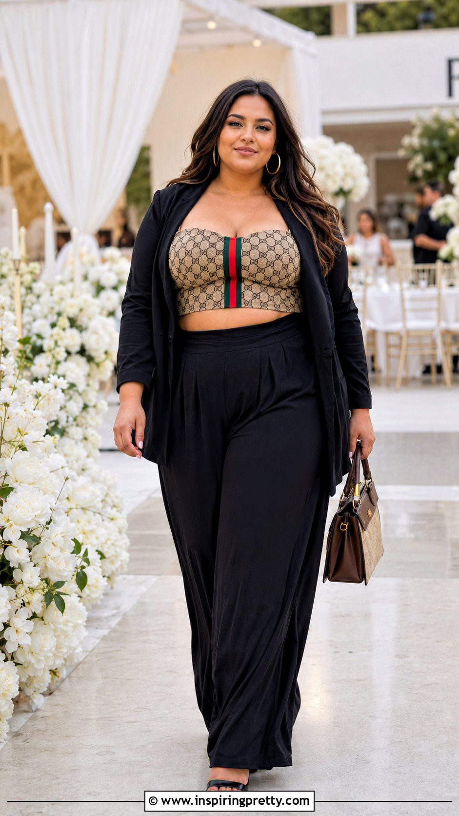 Gucci Crop Top With Palazzo Pants - 20 gucci crop top women outfit ideas