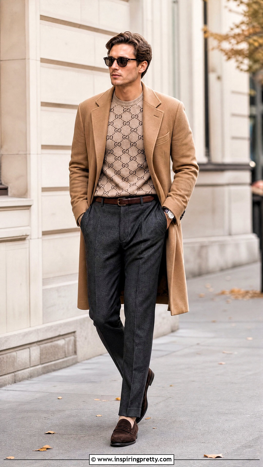 Gucci Knit Sweater With Wool Trousers - 20 Gucci Men's Tops outfit ideas