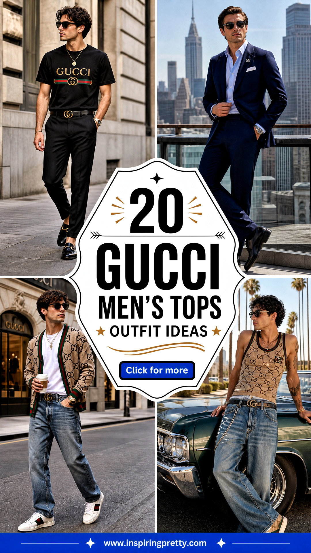 20 Gucci Mens Tops Outfit Ideas for Polished Luxe Style - 20 Gucci Men’s Tops Outfit Ideas for Polished Luxe Style
