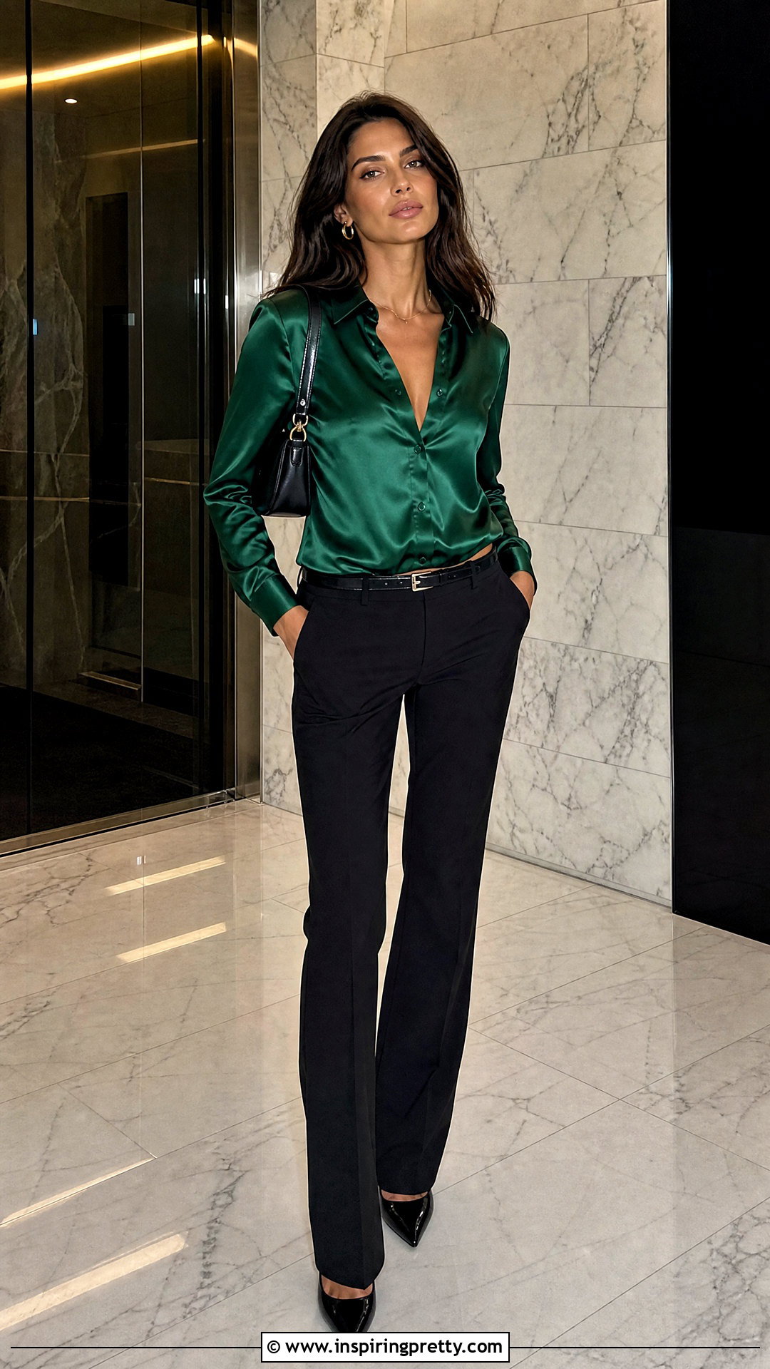 Gucci Tom Ford Satin Shirt With Black Trousers - 25 gucci tom ford top outfit ideas