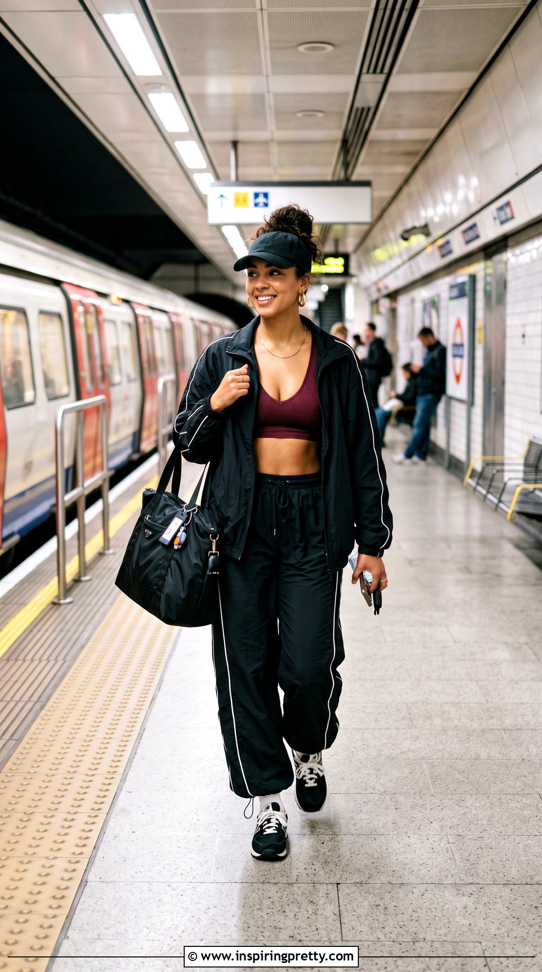 Hailey Bra Top With Track Pants - 20 Out From Under Hailey Seamless Plunge Bra Top outfit ideas