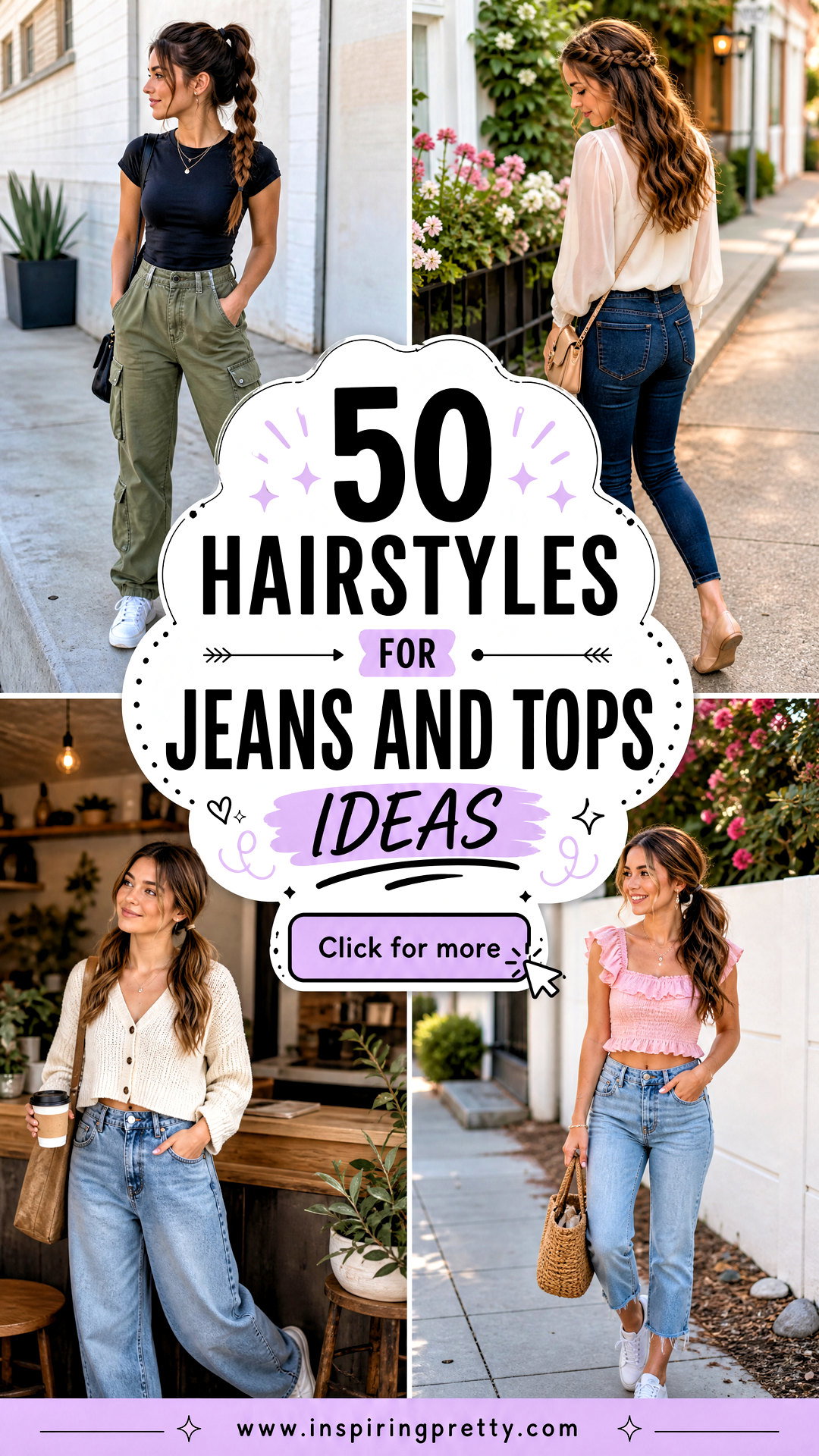 50 Hairstyles for Jeans and Tops for Effortless Casual Style - 50 Hairstyles for Jeans and Tops for Effortless Casual Style