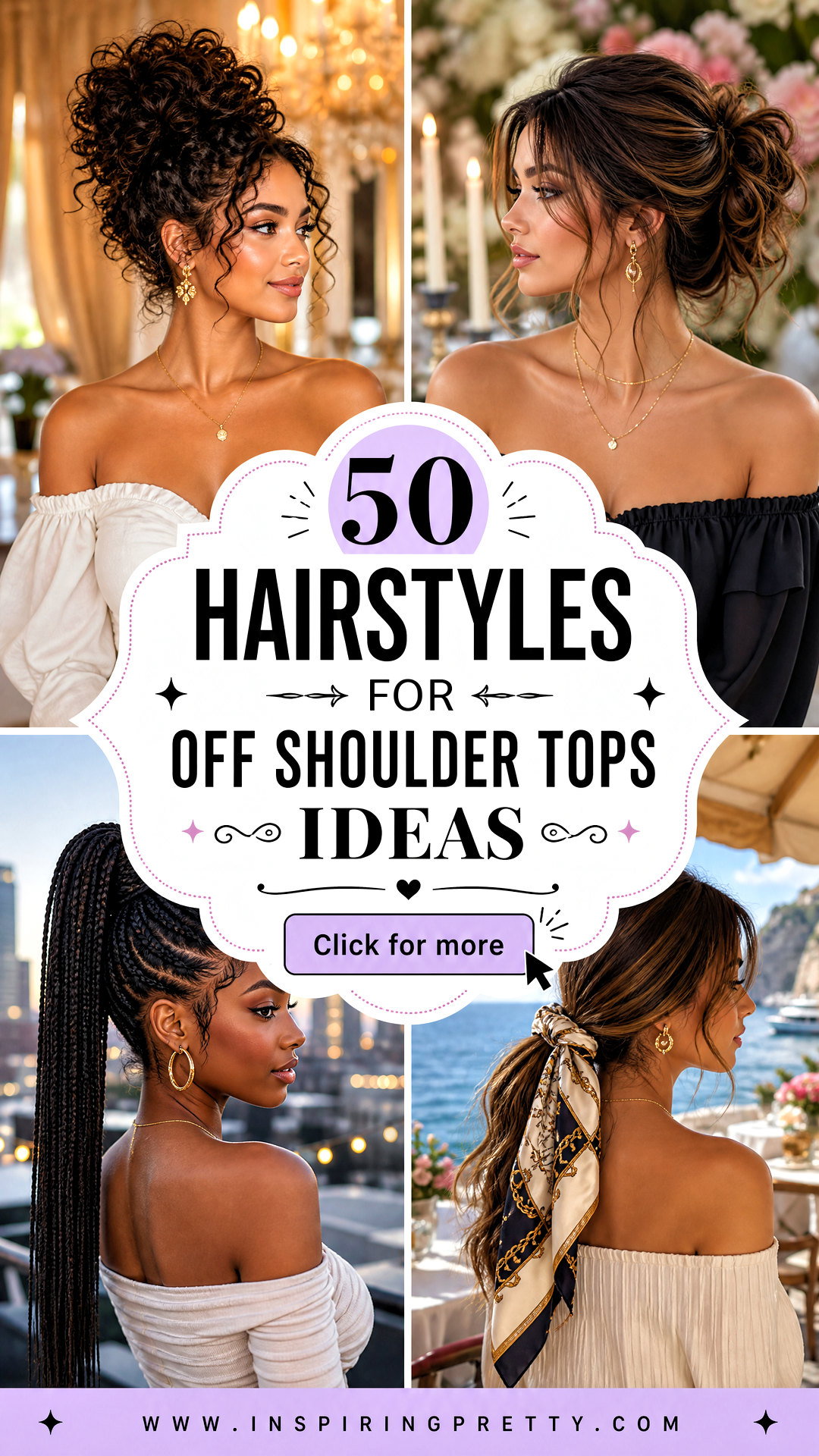 50 Hairstyles for Off Shoulder Tops for Chic Occasions - 50 Hairstyles for Off Shoulder Tops for Chic Occasions
