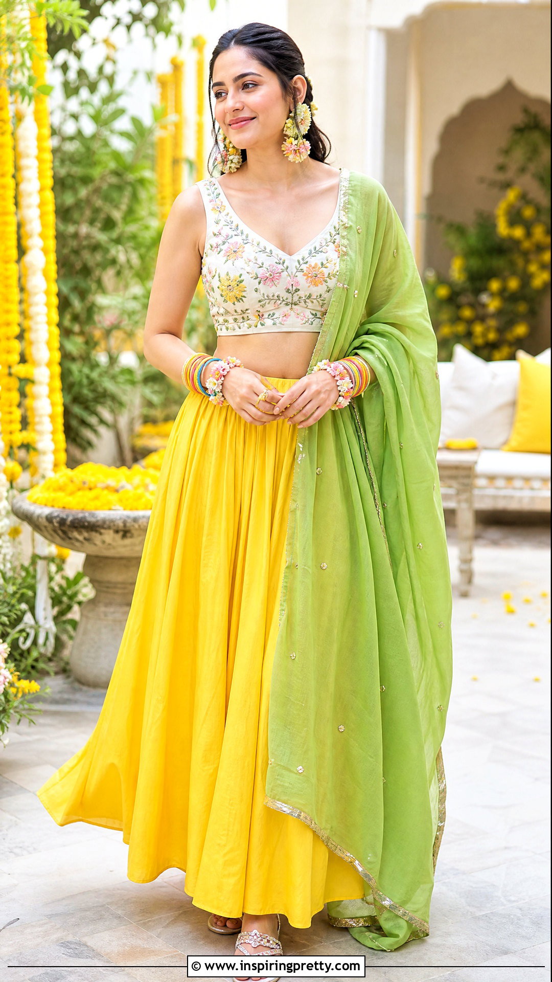 Haldi Skirt Top Outfit - 50 skirt top indian outfit traditional ideas